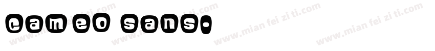 cameo sans字体转换